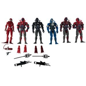 GI Joe Cobra Moray lot 5 figures plus Baroness Diver with Weapons and Fins